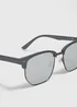 Grey Clubmaster Sunglasses Image 2