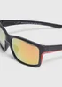 Orange Mirror Lens Sport Sunglasses Image 2