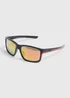 Orange Mirror Lens Sport Sunglasses Image 1