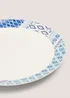 Indigo Geo Design Dinner Plate (27cm) Image 2