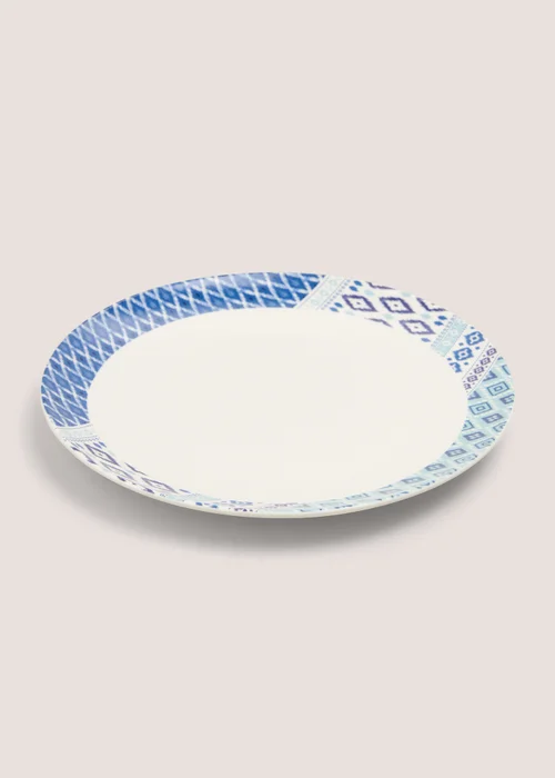 Indigo Geo Design Dinner Plate (27cm) Image 1