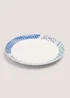 Indigo Geo Design Dinner Plate (27cm) Image 1