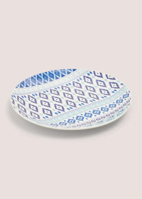 Indigo Geo Design Side Plate (19cm) Image 1