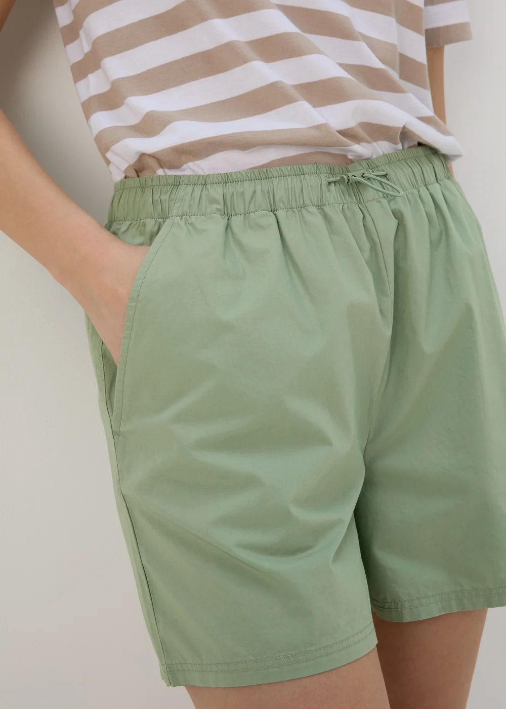 Khaki Parachute Shorts - 8 Image 3