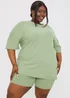 In The Style Sage Ribbed Oversized T-Shirt - Size 8 Image 7