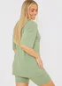 In The Style Sage Ribbed Oversized T-Shirt - Size 8 Image 6