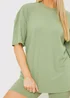In The Style Sage Ribbed Oversized T-Shirt - Size 8 Image 5