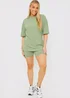 In The Style Sage Ribbed Oversized T-Shirt - Size 8 Image 4