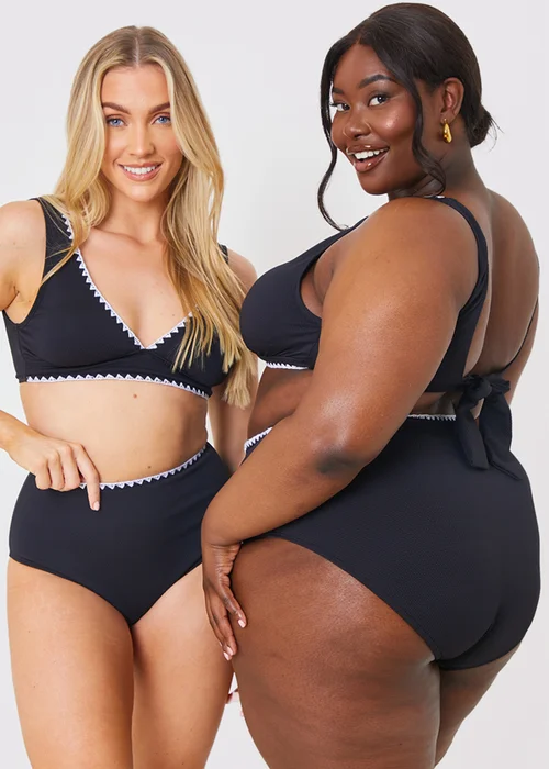 In the Style Jac Jossa Black Trim Bkini Top - 24 Image 1