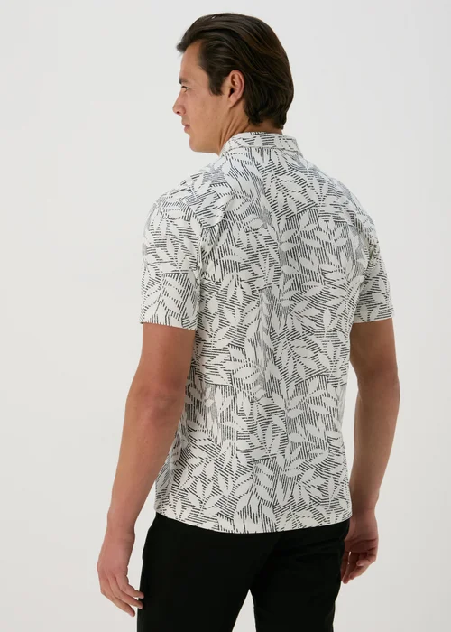 Ecru Leaf Polo Shirt - S Image 2