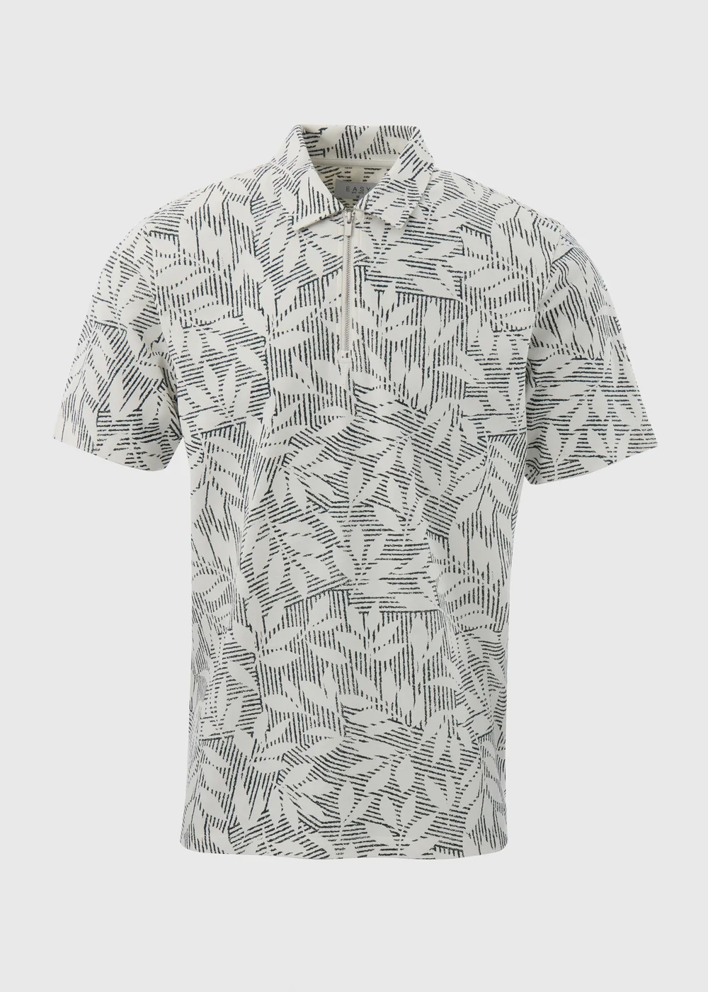 Ecru Leaf Polo Shirt - S Image 5