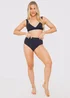In the Style Jac Jossa Black Trim High Waisted Bkini Bottoms - Size 8 Image 4