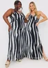 In the Style Jac Jossa Black Print Cut Out Maxi Dress - 8 Image 1