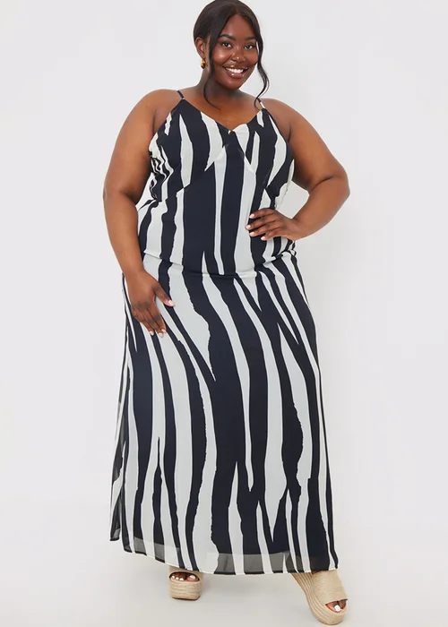 In the Style Jac Jossa Black Print Cut Out Maxi Dress - 8 Image 2