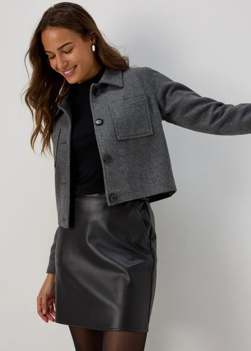 Grey Pocket Detail Jacket - 8 Image 3