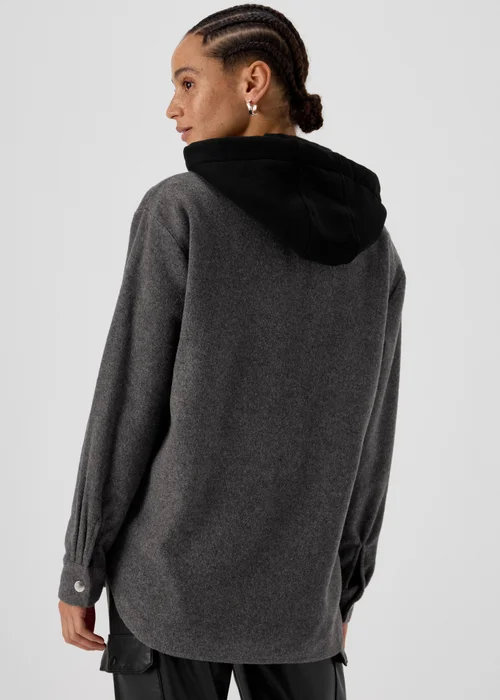 Grey Hooded Utility Jacket - 8 Image 2
