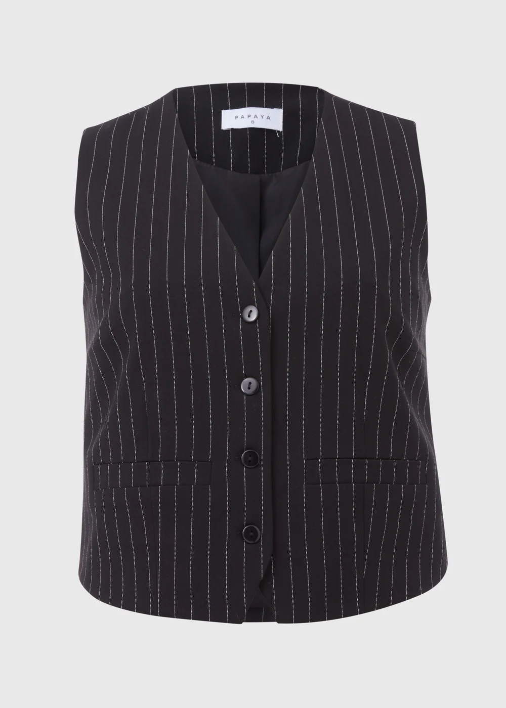 Black Pinstripe Waistcoat - 8 Image 5
