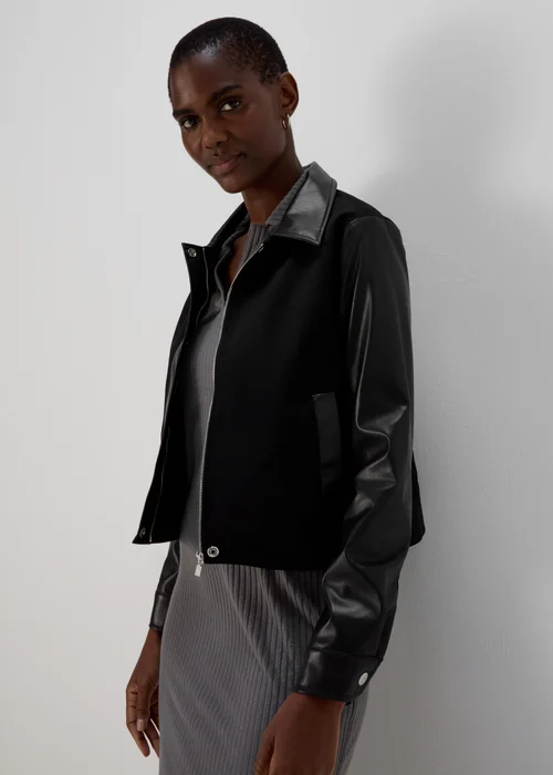 Black Trucker Jacket - 8 Image 3