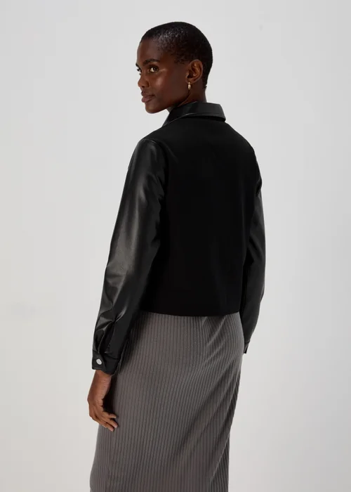 Black Trucker Jacket - 8 Image 2