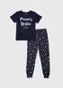 Kids Navy Mother’s Day Pyjama Set (18mths-3yrs) - Age 18 - 23 Months Image 1