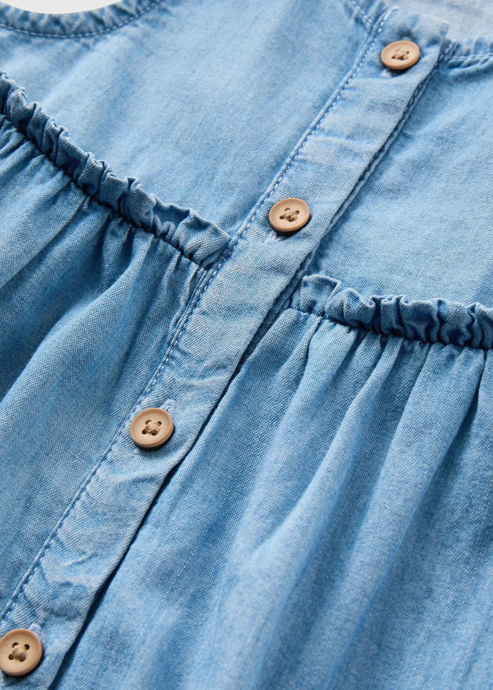 Baby Blue Chambray Dress (Newborn-23mths) - 0-3 months Image 2