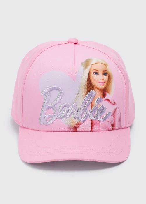 Barbie Girls Pink Cap (3-10yrs) - Age 7-10 Years Image 1