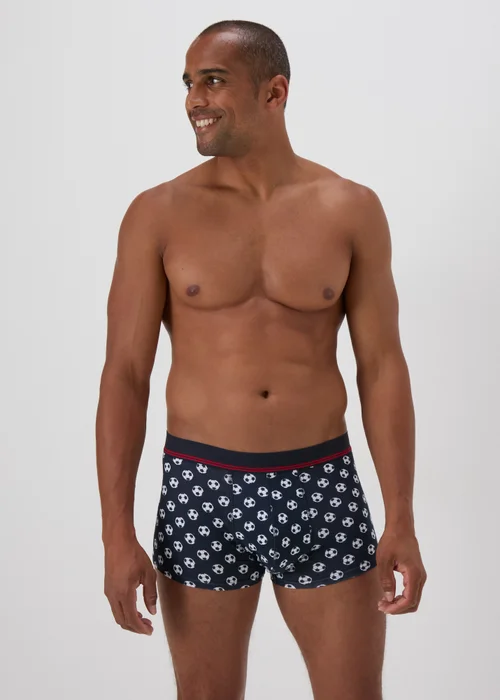 3 Pack Multicolour Football Boxers - XS Image 2