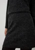 Charcoal Ribbed Mini Skirt - Size 8 Image 3