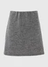 Charcoal Ribbed Mini Skirt - Size 8 Image 5