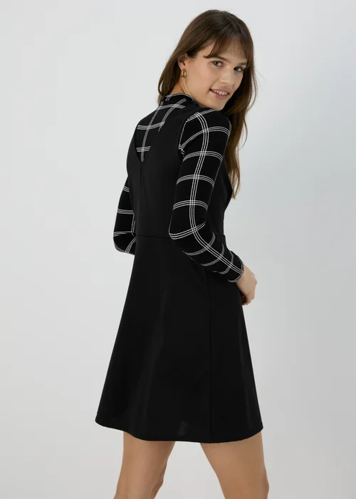 Black Mono Pinafore Dress - 8 Image 2