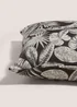 Black Leaf Print Jacquard Cushion (43cm x 43cm) Image 2
