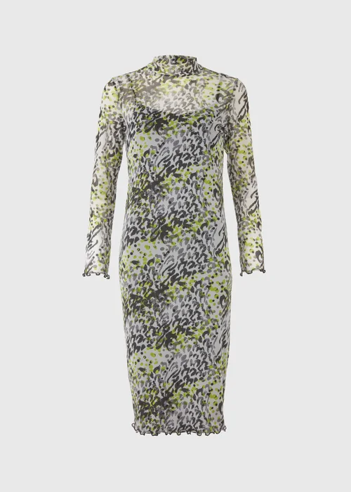 Multicolour Mesh Column Midi Dress - 8 Image 5