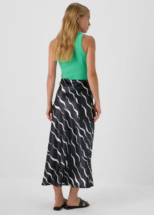 Printed Satin Midi Skirt - 8 Image 2