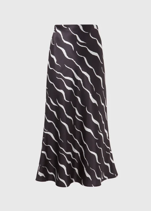 Printed Satin Midi Skirt - 8 Image 5