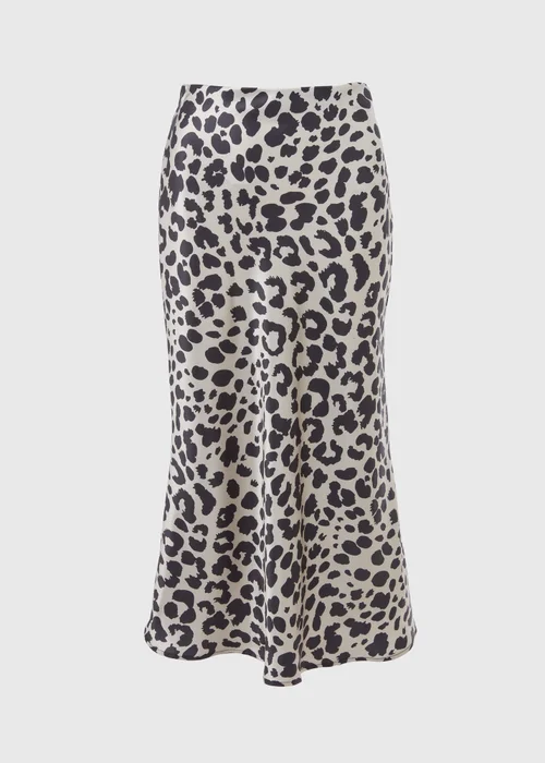 Printed Satin Midi Skirt - 8 Image 5