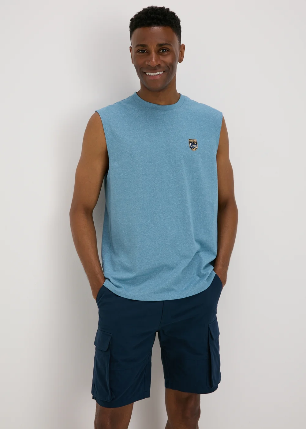 Blue Badge Vest Top - Small Image 1