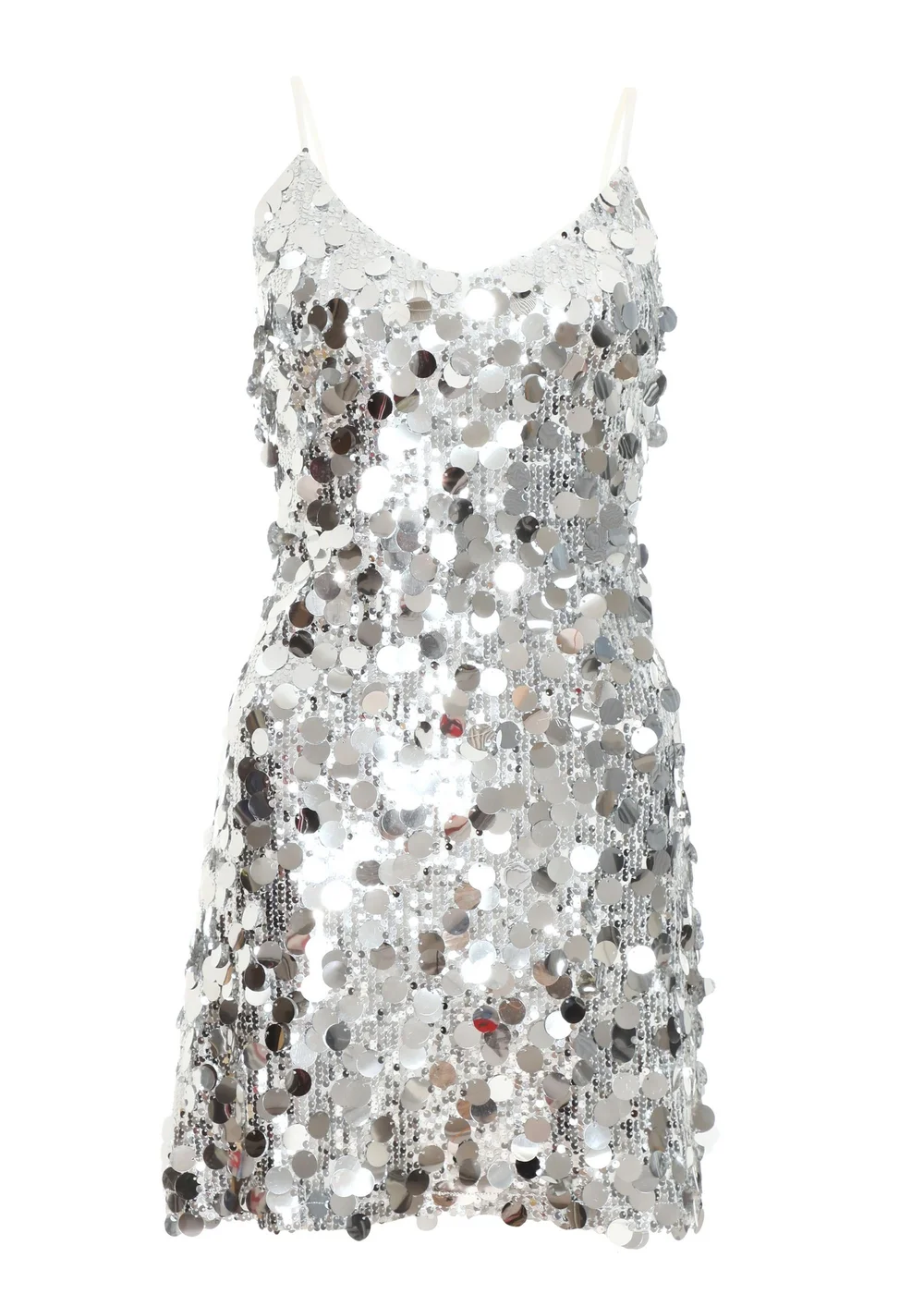 quiz black and silver sequin dress Brand New Quiz Silver Sequin Dress With Black Lace Detail With Tags Size 10