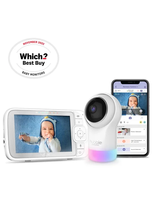 Hubble Nursery Pal Glow+ Baby Monitor - No Size Image 1