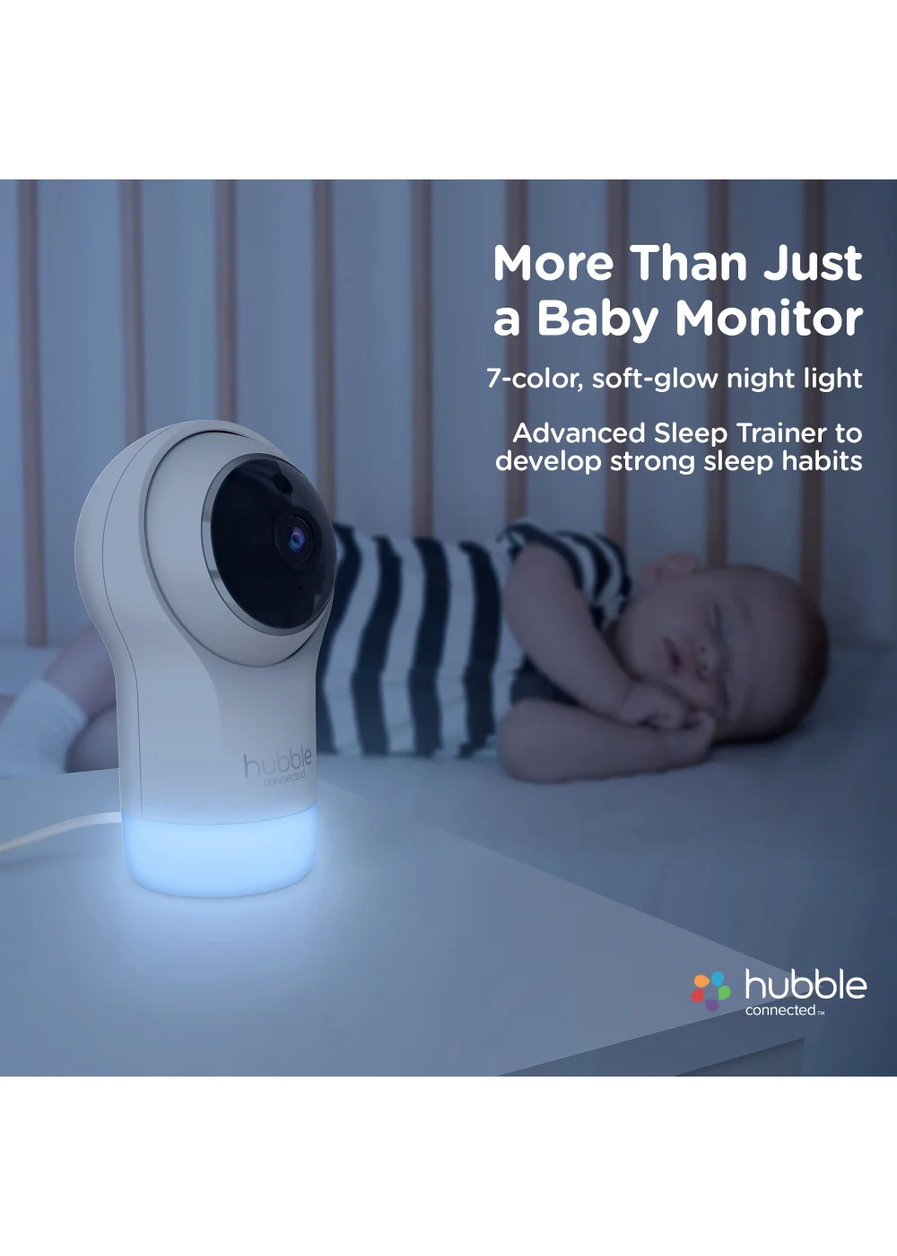 Hubble Nursery Pal Glow+ Baby Monitor - No Size Image 2
