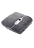 Carmen Fleece Luxury Electric Heated Throw and Over Blanket Grey - No Size Image 1