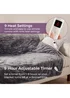 Carmen Fleece Luxury Electric Heated Throw and Over Blanket Grey - No Size Image 5