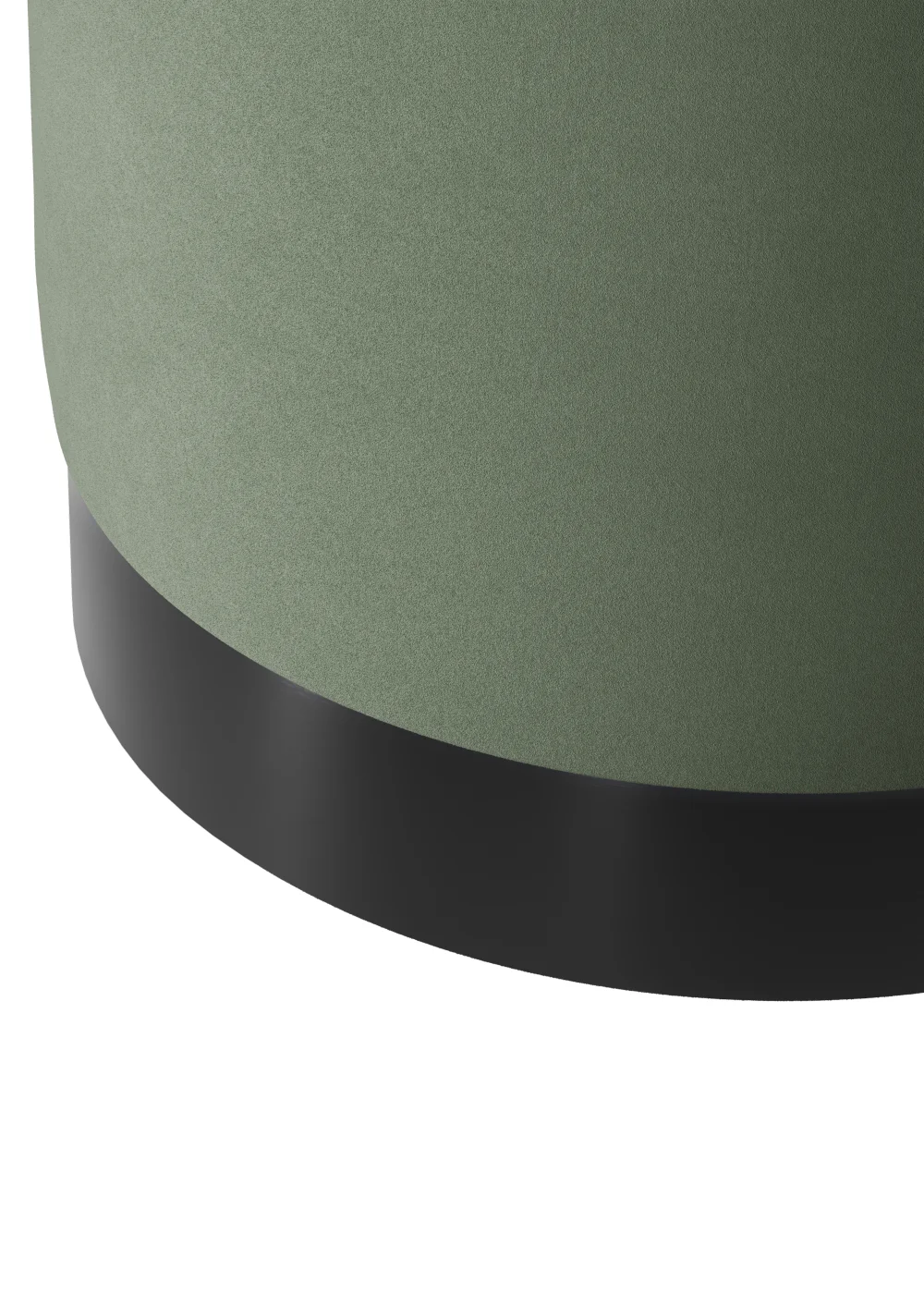 LPD Furniture Lara Pouffe Sage Velvet Small - One Size Image 2