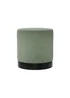 LPD Furniture Lara Pouffe Sage Velvet Small - One Size Image 1