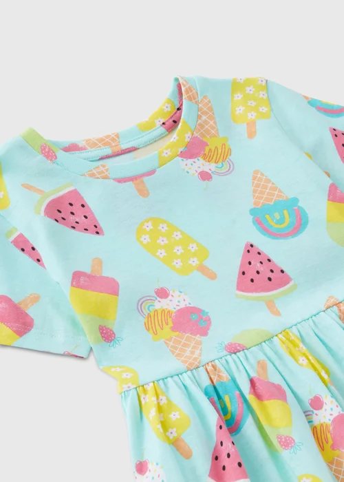 Girls Aqua Lolly Dress (1-7yrs) - 1-1.5 Yrs Image 2