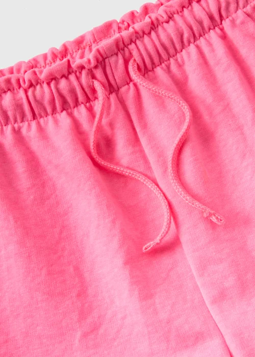 Girls Hot Pink Sweat Shorts (1-7yrs) - 1 half year to 2 Image 2