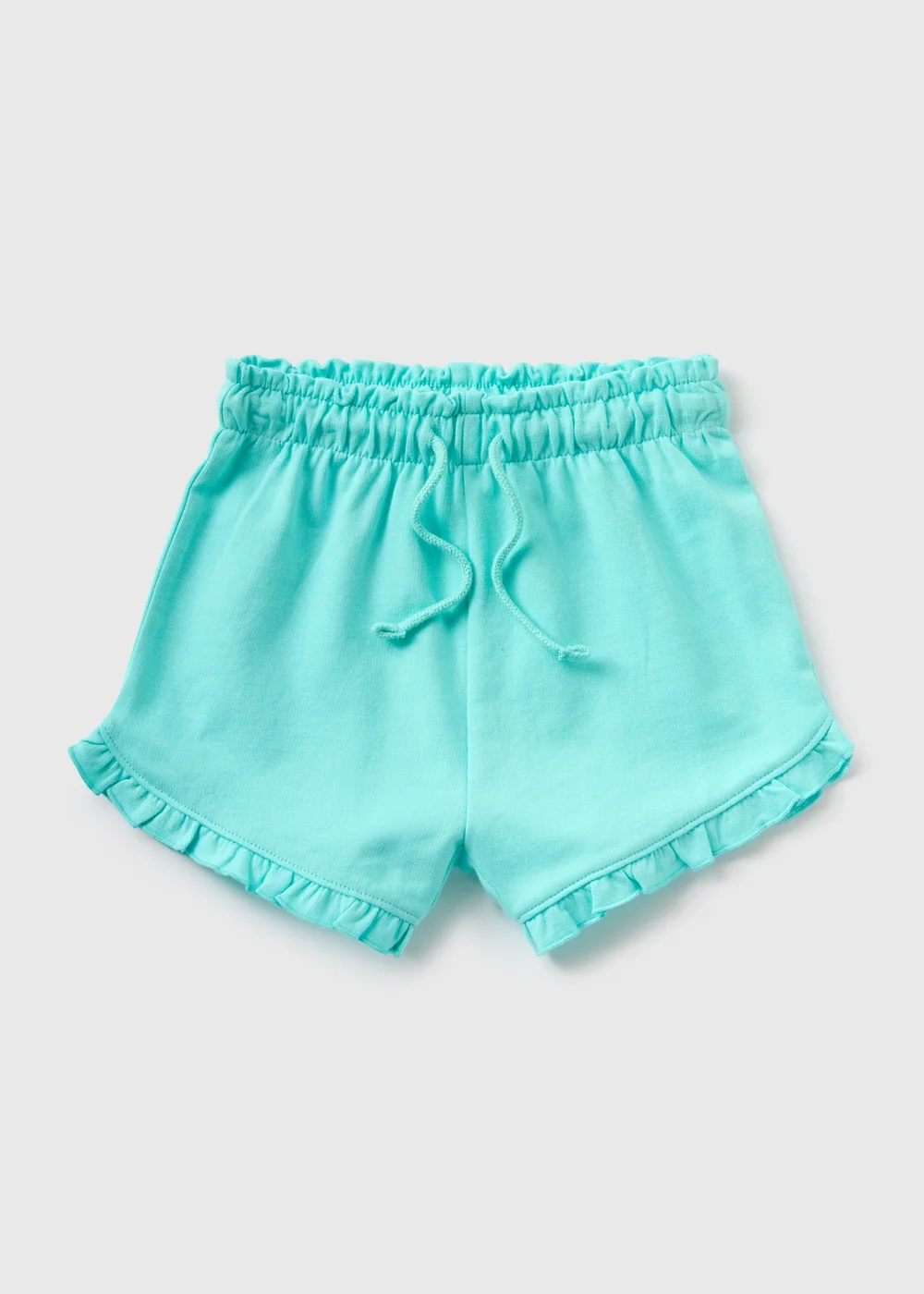 Girls Blue Aqua Sweat Shorts (1-7yrs) - 1 half year to 2 Image 1