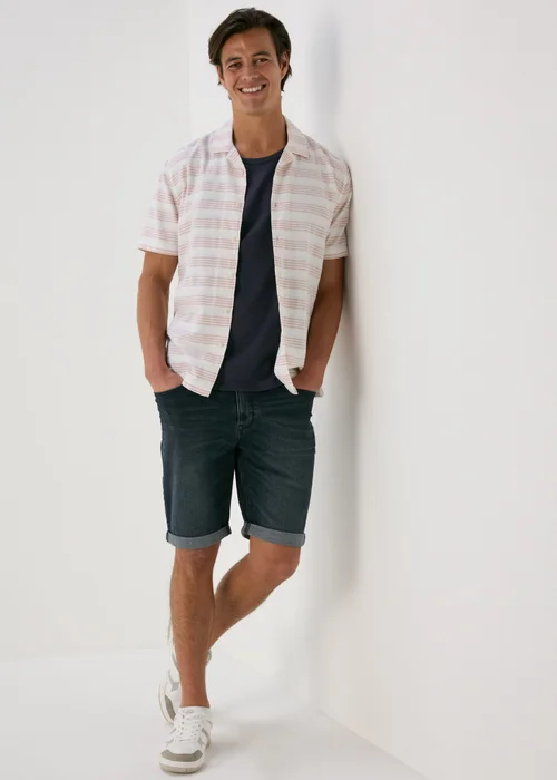 Navy Ribbed Vest - S Image 4