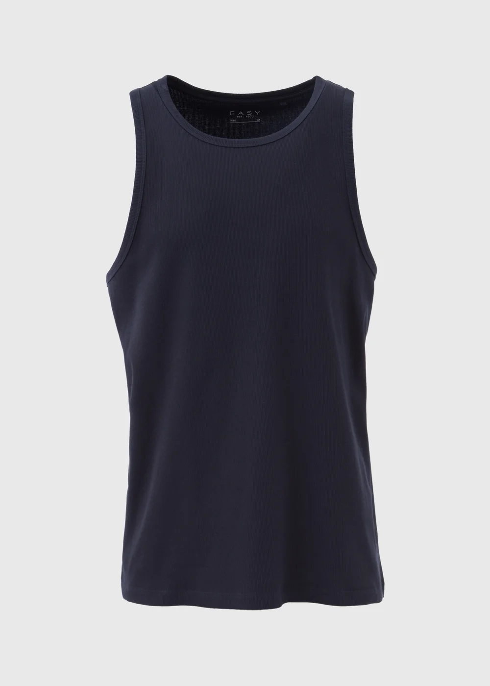 Navy Ribbed Vest - S Image 5