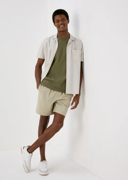 Khaki Trim T-Shirt - S Image 4