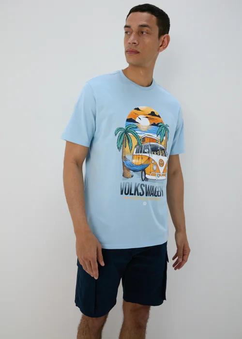 Blue Campervan T-Shirt - S Image 1